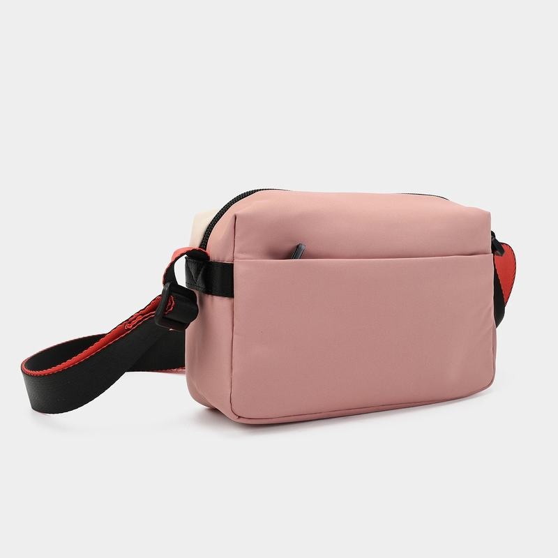 Women's Hedgren Neutron Small Crossbody Bags Pink Orange | YKD7078EQ