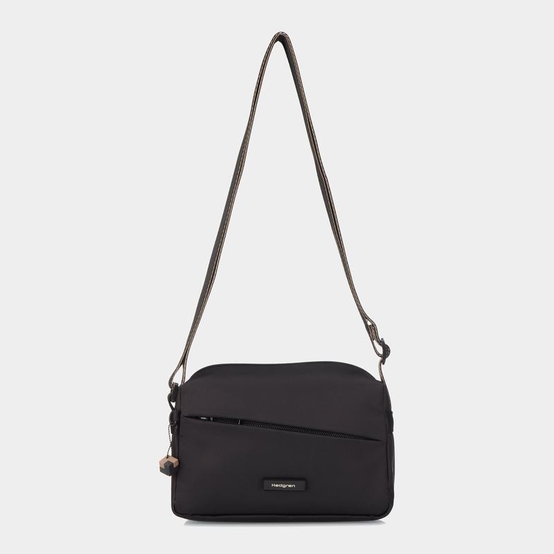 Women's Hedgren Neutron Small Crossbody Bags Black | KUP972XL