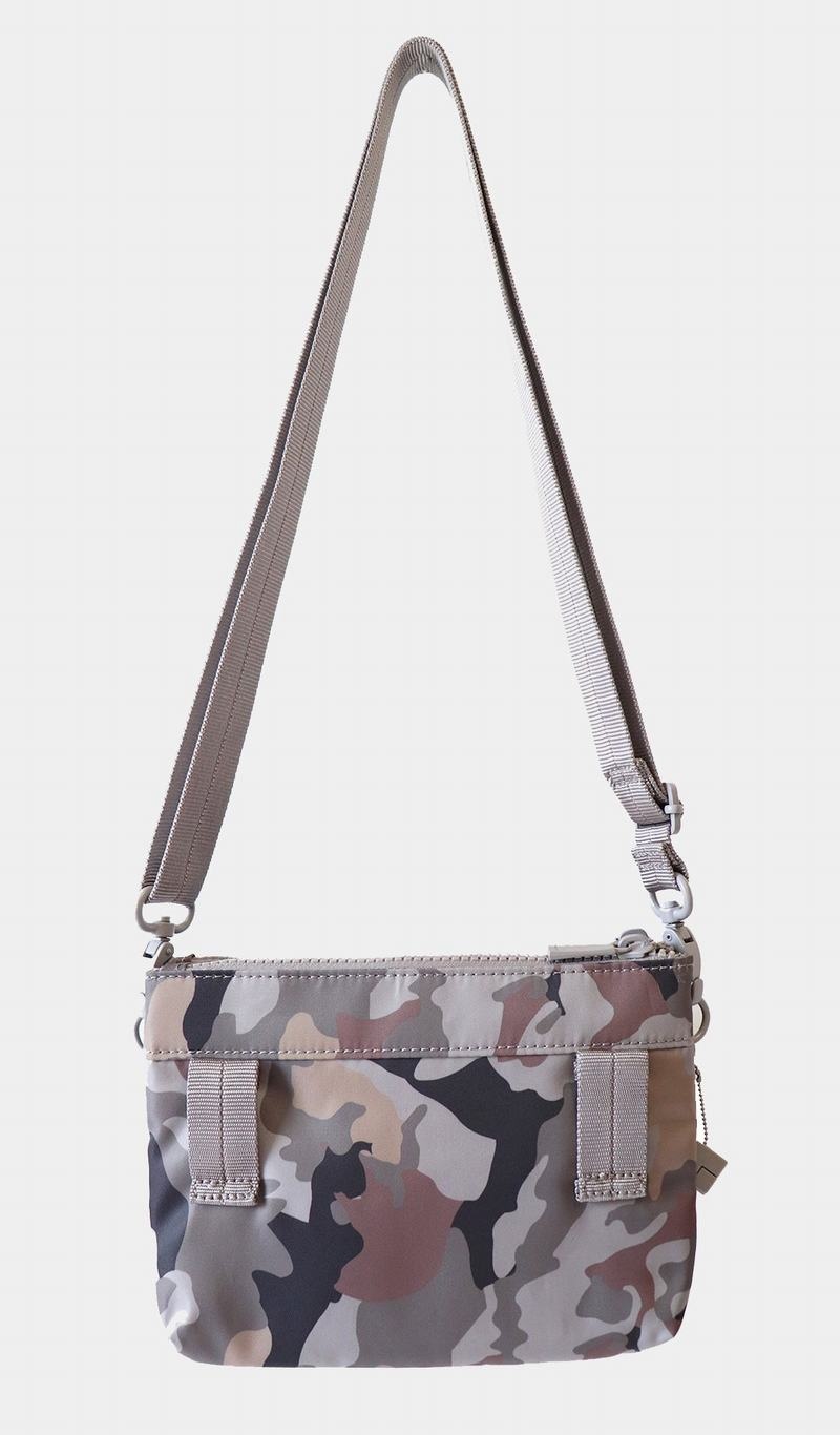 Women's Hedgren Rain Sustainably Made Crossbody Bags Grey Camo | LUL6554EZ