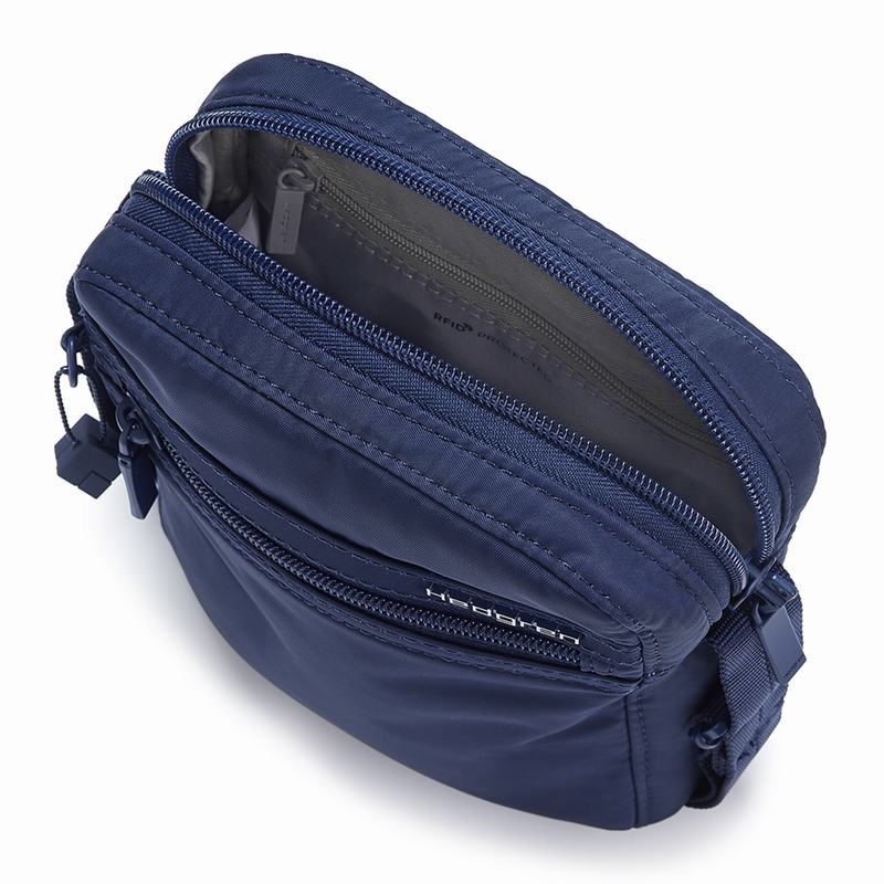 Women's Hedgren Rush Crossbody Bags Dark Blue | LMJ6692BQ