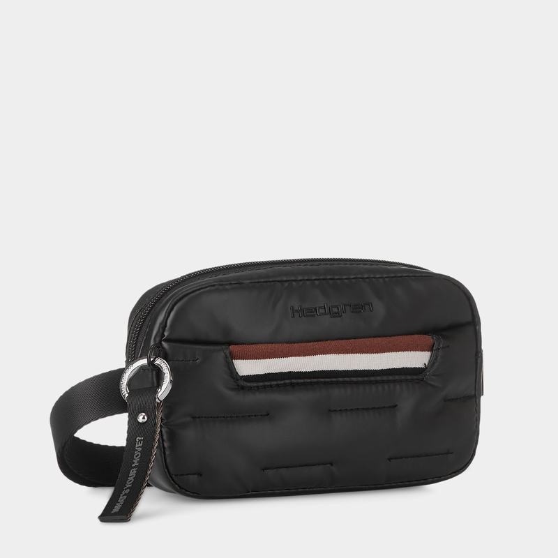 Women's Hedgren Snug Belt Bags Black | ASK8462SA