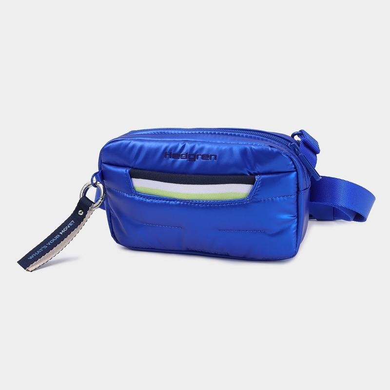 Women's Hedgren Snug Belt Bags Blue | NES30100BO