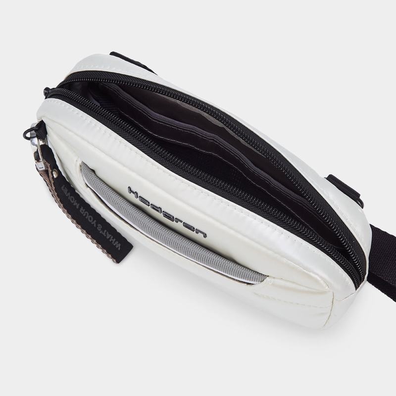 Women's Hedgren Snug Belt Bags White | NKK3680UZ