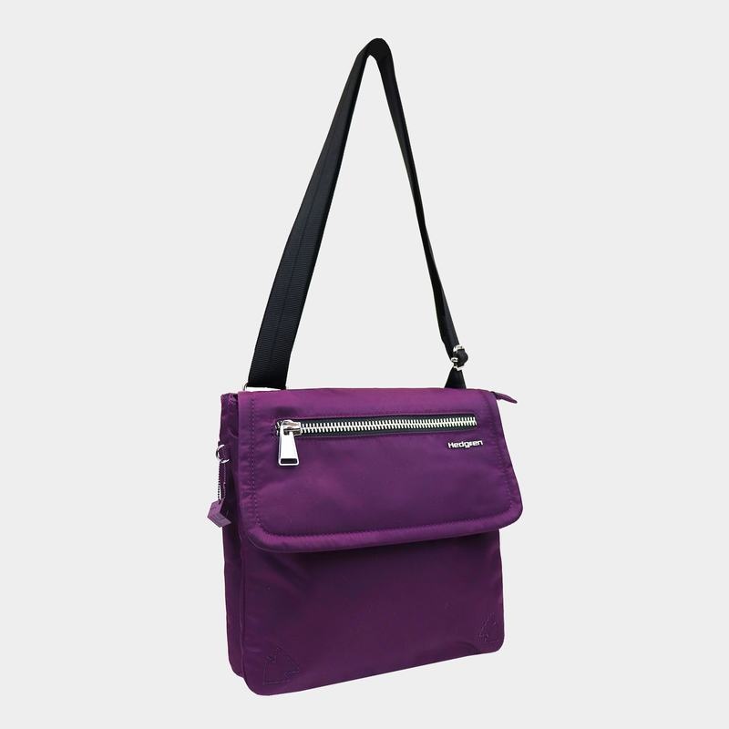 Women's Hedgren Victoria Sustainably Made Crossbody Bags Purple | FIB10073ZR